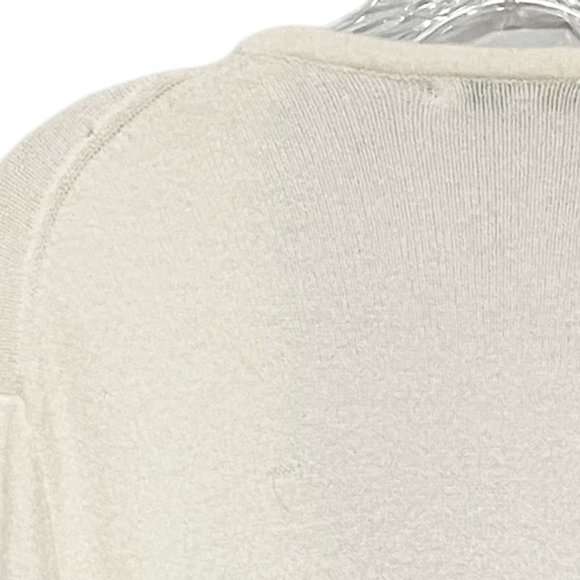 Madewell White Open Front Alpaca Blend Soft Cardigan Sweater - Picture 9 of 9